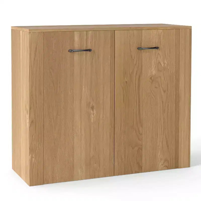 Costway Mobile Contenitore a Terra Credenza con Doppie Ante Mobile Buffet da Cucina in Legno