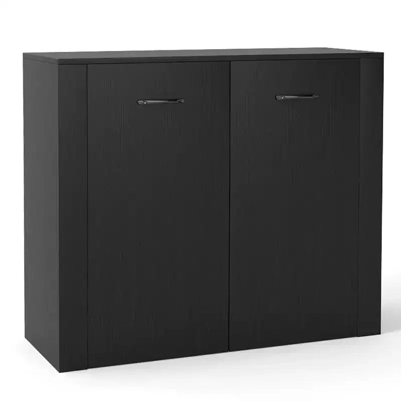 Costway Mobile Contenitore a Terra Credenza con Doppie Ante Mobile Buffet da Cucina in Legno
