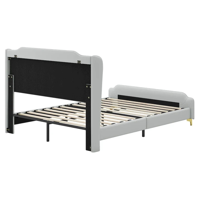 Letto Moderno Imbottito in Ecopelle