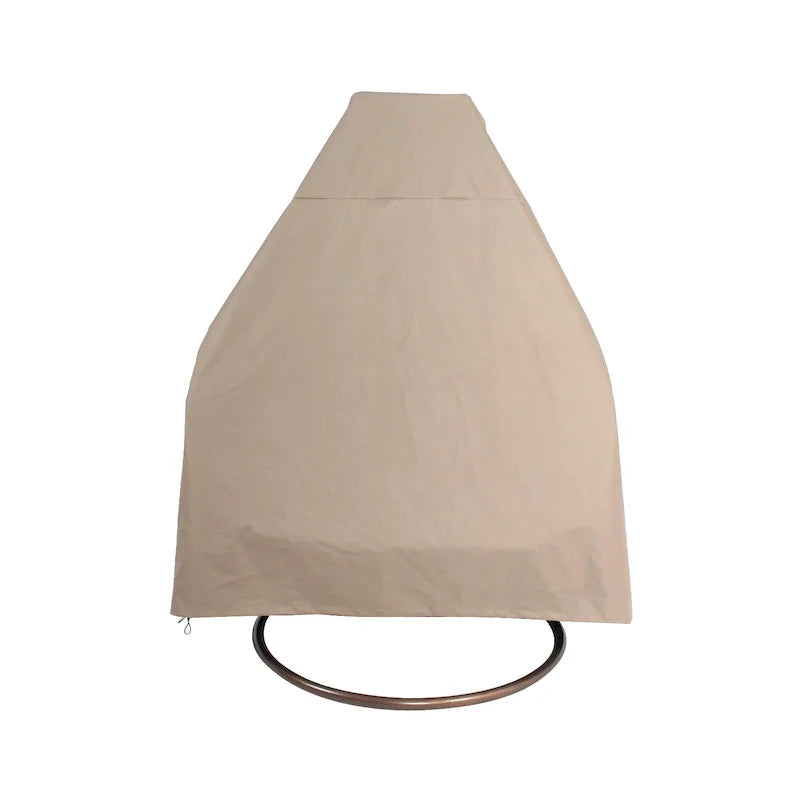 Sedia sospesa a dondolo a forma di uovo con supporto in metallo, struttura in vimini e cuscino – Beige / Blu antracite / Bianco / Blu / Bianco antico / Marrone / Tela, 2 posti