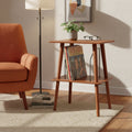 Manchester Entertainment Stand Crosley: Hardwood Turntable & Magazine Storage Cabinet