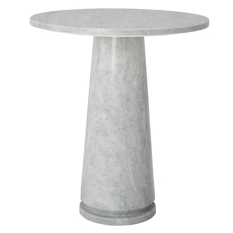 Table d'appoint ronde haute en marbre SAFAVIEH Couture Ghicu - 56 cm L x 53 cm P x 61 cm H - 21Wx21Dx24H