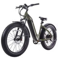 GOTRAX Bici elettrica ibrida con pneumatici FAT da 26" e telaio ribassato per adulti - Verde