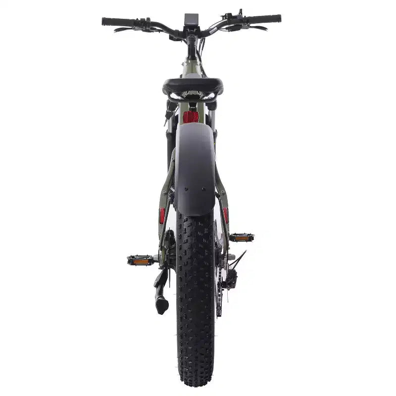 GOTRAX Bici elettrica ibrida con pneumatici FAT da 26" e telaio ribassato per adulti - Verde