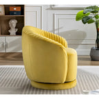 Small Milvo Velvet Swivel Barrel Chair
