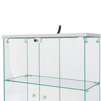 64.5 X 32 Glass Display Cabinet Curio Cabinet with Lock