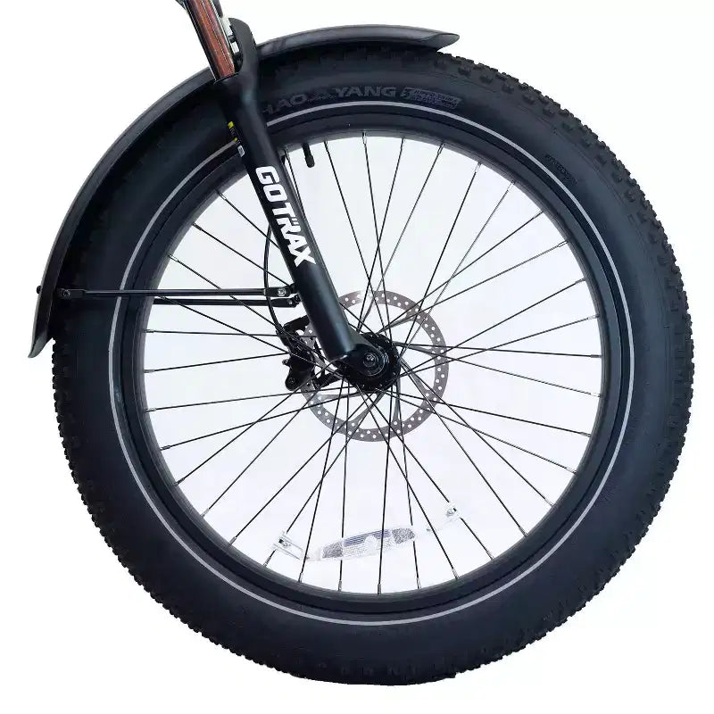 GOTRAX Bici elettrica ibrida con pneumatici FAT da 26" e telaio ribassato per adulti - Verde
