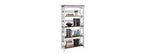 Libreria geometrica a 5 ripiani, 152 cm