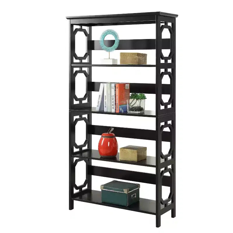 Libreria geometrica a 5 ripiani, 152 cm