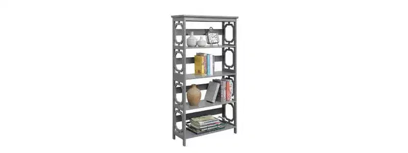 Libreria geometrica a 5 ripiani, 152 cm