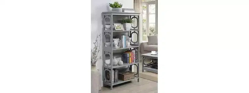Libreria geometrica a 5 ripiani, 152 cm