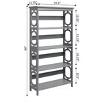 Libreria geometrica a 5 ripiani, 152 cm