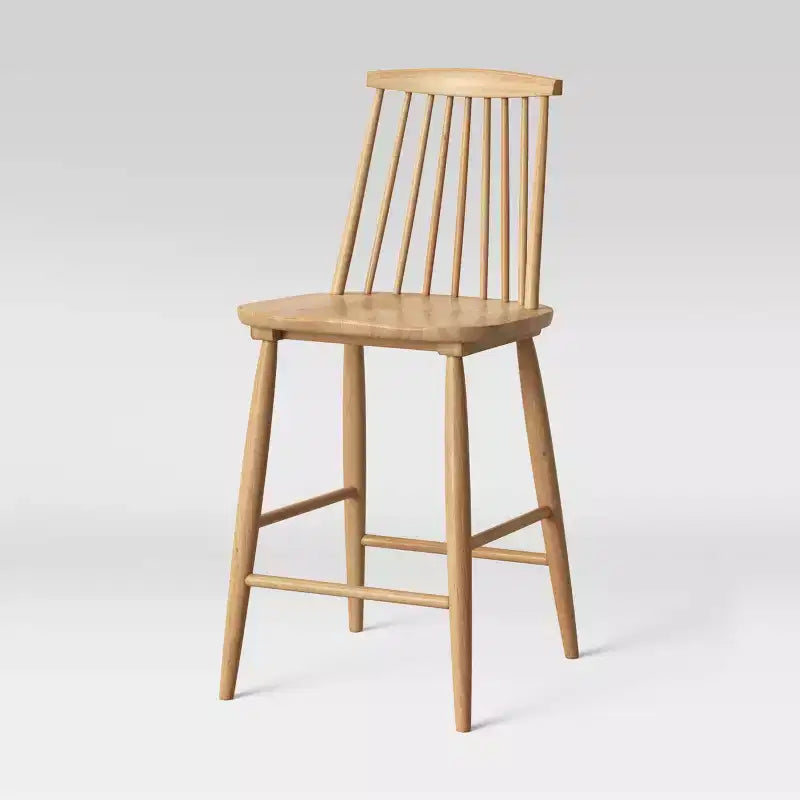 Sgabello da bancone Windsor con schienale alto da 61 cm e poggiapiedi