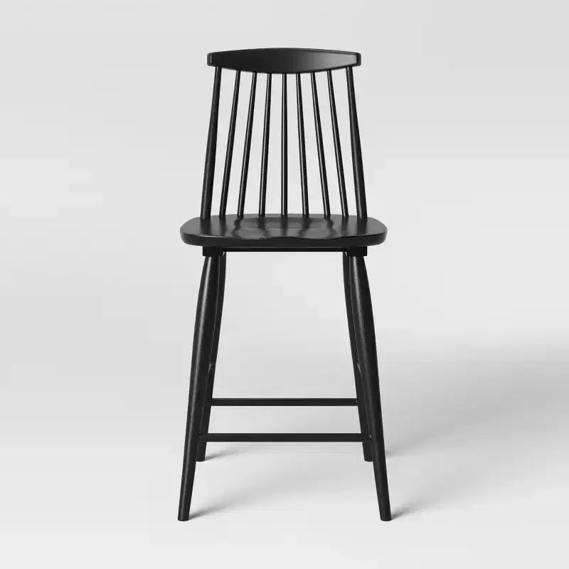 Sgabello da bancone Windsor con schienale alto da 61 cm e poggiapiedi