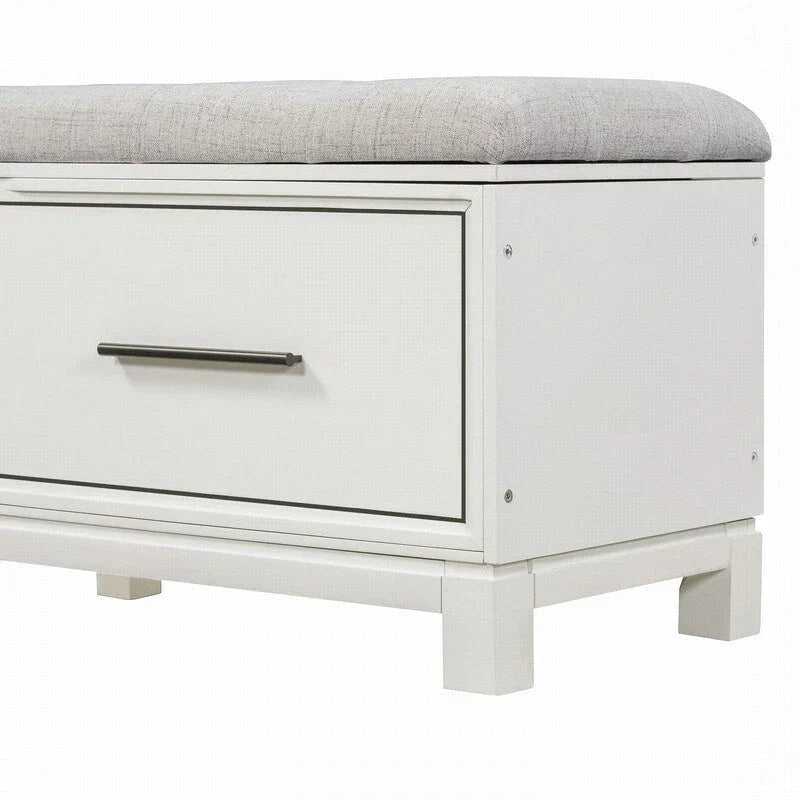 Banc à chaussures avec coussin amovible et rangement dissimulé pour l'entrée et le salon