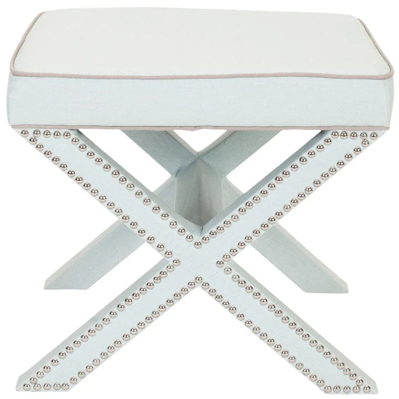 SAFAVIEH Shavonne Ottoman banc en X