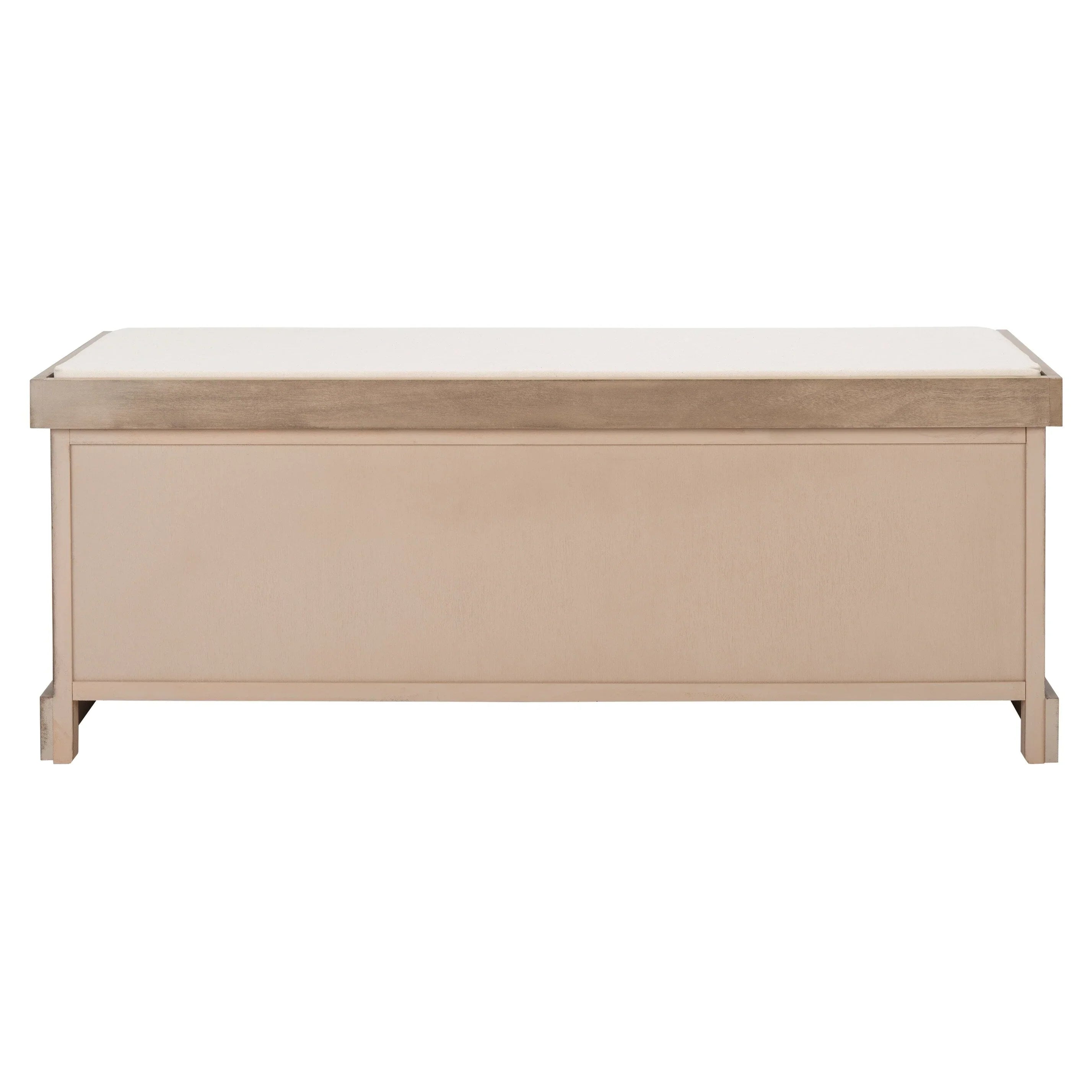 Banc de rangement SAFAVIEH Fiorello 3 tiroirs avec coussin - 47,3 L x 15 P x 19 H - 47Lx15Px19H