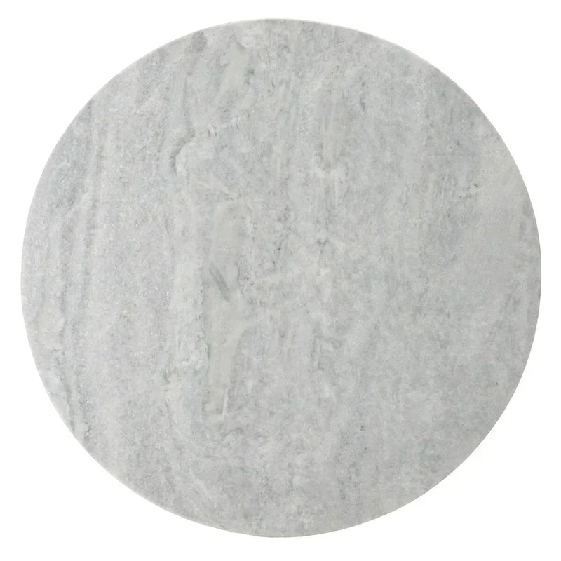 Table d'appoint ronde haute en marbre SAFAVIEH Couture Ghicu - 56 cm L x 53 cm P x 61 cm H - 21Wx21Dx24H