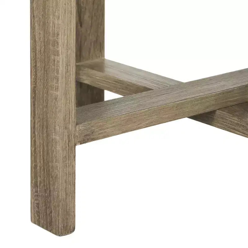 Tavolino d'appoggio rotondo in MDF – Beige