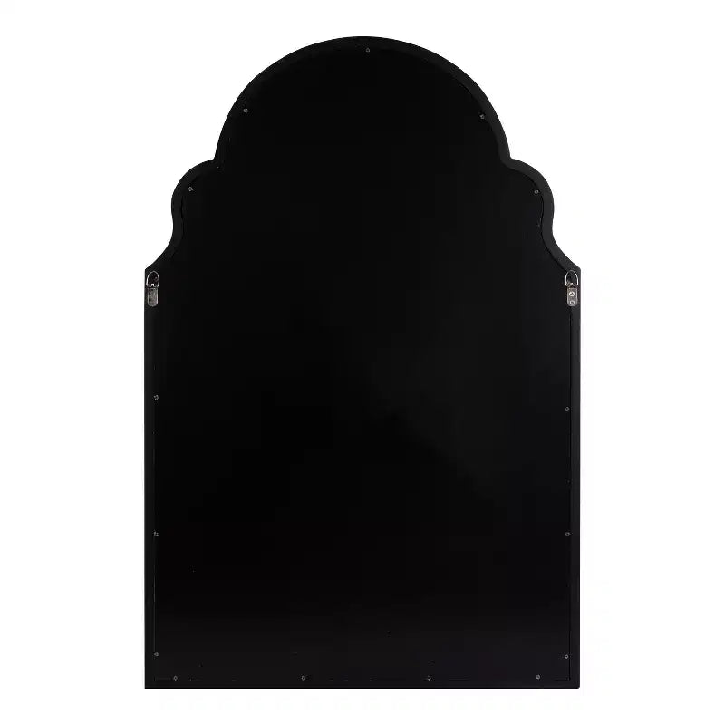 Specchio da parete ad arco con cornice in legno smerlata