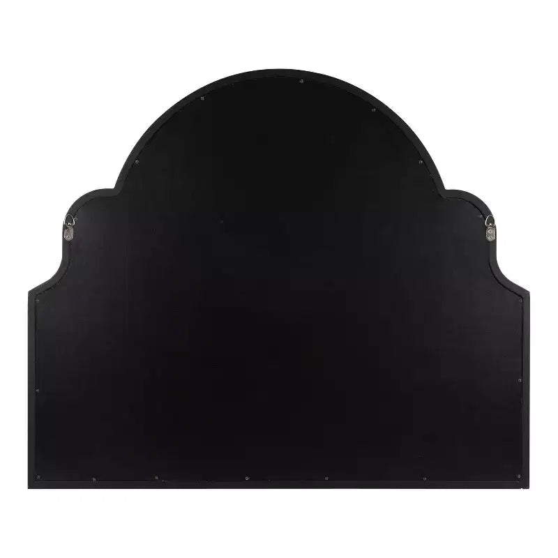 Specchio da parete ad arco con cornice in legno smerlata