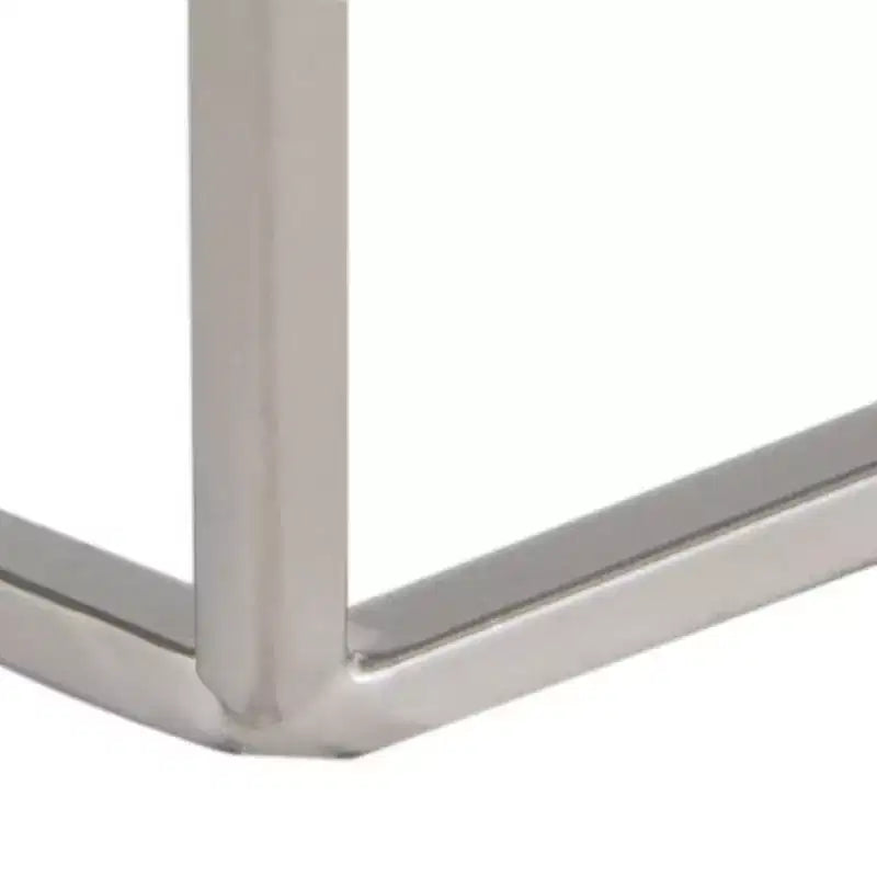 Tavolino esagonale – Ferro color argento