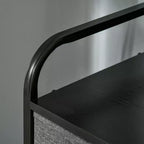 Tour de commode à 5 tiroirs en tissu avec cadre en acier