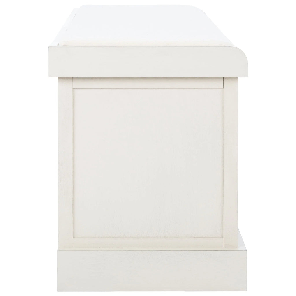 Banc de rangement SAFAVIEH Fiorello 3 tiroirs avec coussin - 47,3 L x 15 P x 19 H - 47Lx15Px19H
