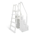 Scaletta per piscina fuori terra Blue Wave Easy con gradini, 82,55 cm L x 142,24 cm P x 205,74 cm A