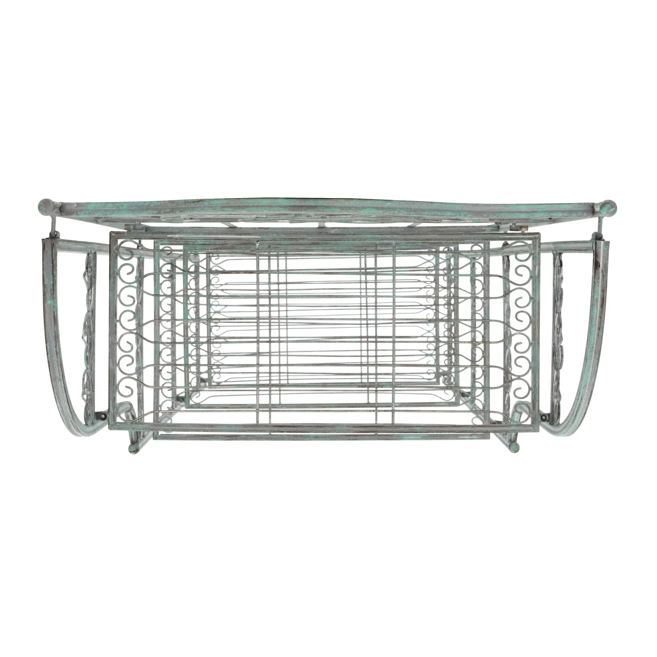 SAFAVIEH Bryn Étagère de boulanger d'extérieur victorienne en fer forgé à 4 niveaux - 63,5 cm l x 38,1 cm P x 160 cm H - 25L x 15P x 63H