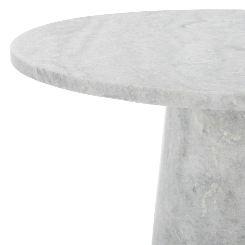 Table d'appoint ronde haute en marbre SAFAVIEH Couture Ghicu - 56 cm L x 53 cm P x 61 cm H - 21Wx21Dx24H