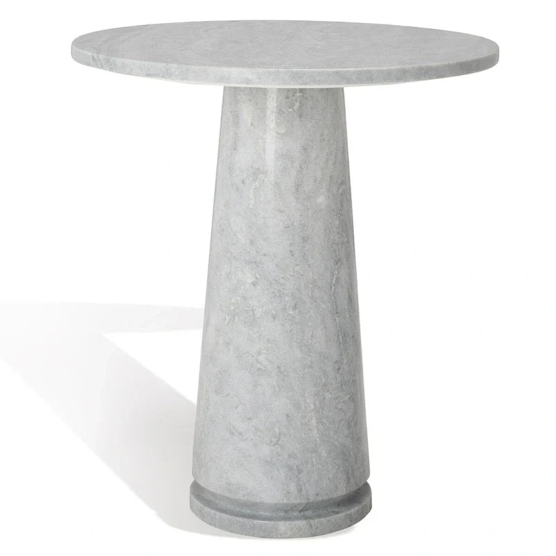 Table d'appoint ronde haute en marbre SAFAVIEH Couture Ghicu - 56 cm L x 53 cm P x 61 cm H - 21Wx21Dx24H