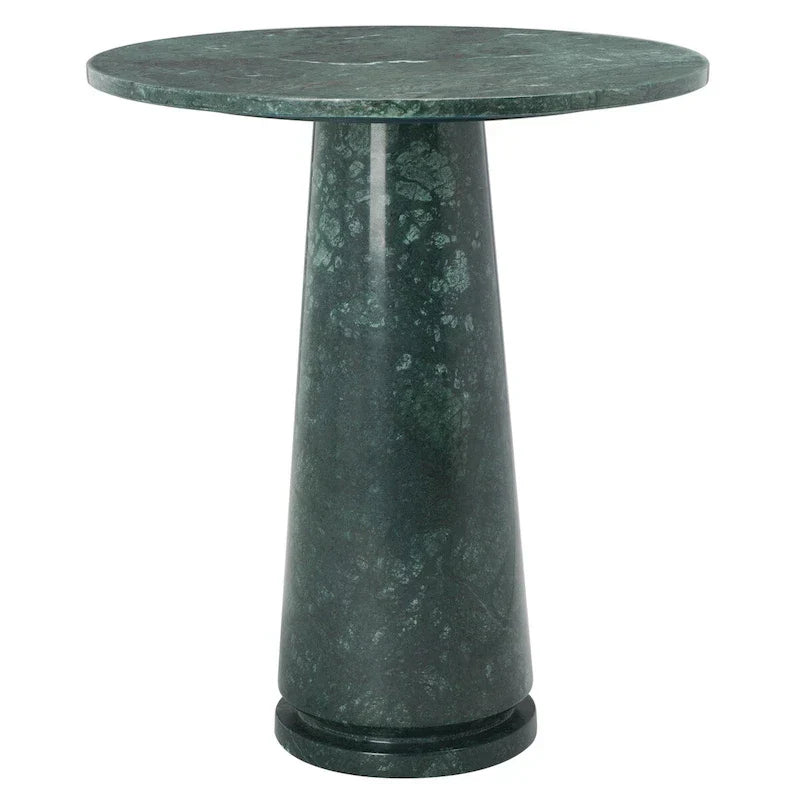 Table d'appoint ronde haute en marbre SAFAVIEH Couture Ghicu - 56 cm L x 53 cm P x 61 cm H - 21Wx21Dx24H