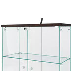 64.5 X 32 Glass Display Cabinet Curio Cabinet with Lock